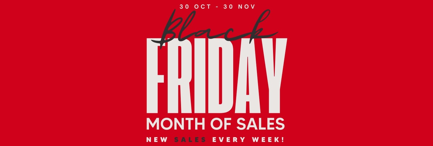 Black Friday Month Of Sales!