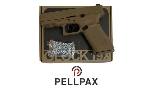 Glock 19X FDE Blowback - 4.5mm BB Air Pistol - Preowned