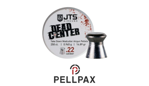 JTS Dead Center Flat Wadcutter Pellets - .22 Pellets x 250