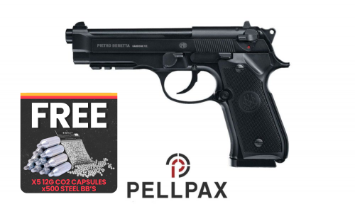 Beretta M92A1 - 4.5mm BB Air Pistol + FREE CO2 and BBs