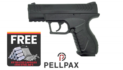 Umarex XBG - 4.5mm BB Air Pistol + FREE CO2 and BBs