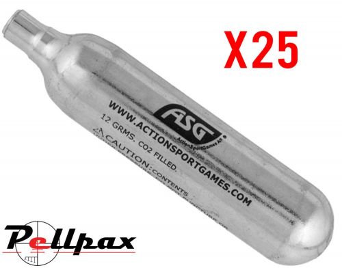 ASG CO2 12g Cartridges / Capsules x 25