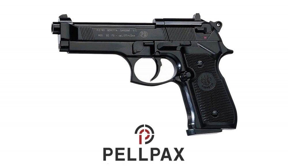Beretta M92FS Black .177 Pellet Air Pistol CO2 Powered Air Pistols Pellpax