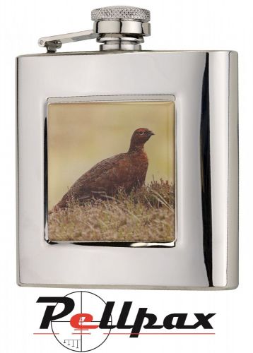 6oz Square Hip Flask by Bisley