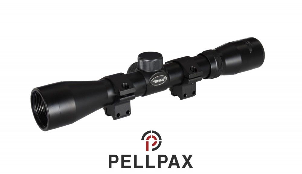 BSA .22 Special w/ Mounts 4x32 Rifle Scopes Pellpax