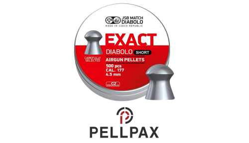 JSB Exact Short Airgun Pellets .177 (4.52) x 500