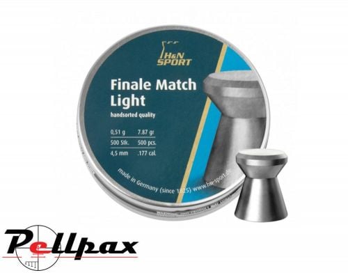 H&N Finale Match Light .177 (4.49mm) Pellets x 500