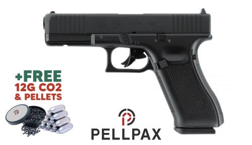 Glock 17 Gen5 MOS - .177 Pellet Air Pistol + FREE CO2 & Pellets