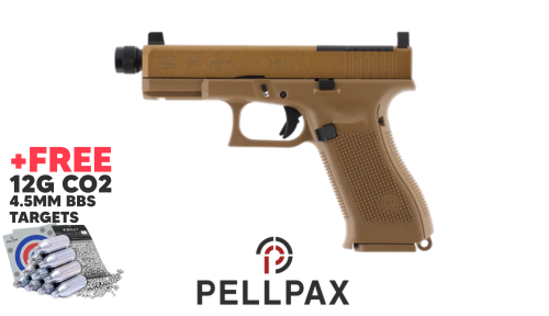 Glock 19X MOS - 4.5mm BB CO2 Air Pistol + Free CO2, Targets & BB's