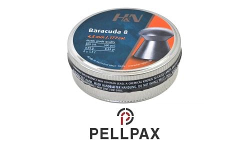H&N Baracuda 8 - .177 Pellets x 500