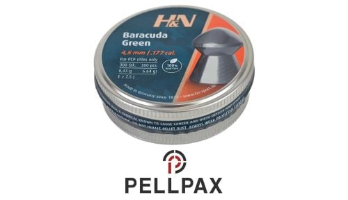 H&N Baracuda Green .177 Pellets x 300