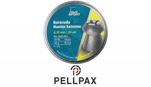 H&N Baracuda Hunter Extreme .25 Pellets x 150