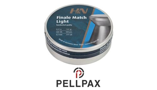 H&N Finale Match Light .177 (4.49mm) Pellets x 500