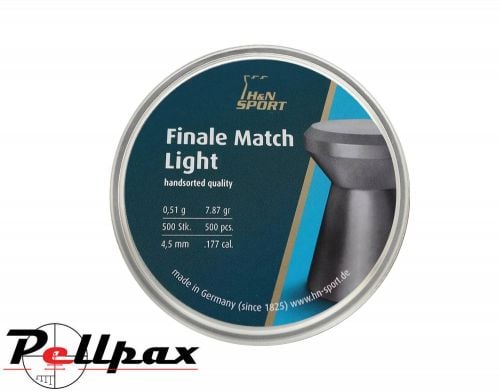 H&N Finale Match Light .177 (4.50mm) Pellets x 500