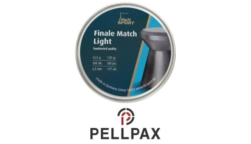 H&N Finale Match Light .177 (4.50mm) Pellets x 500