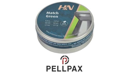 H&N Match Green Pellets .177 x 500