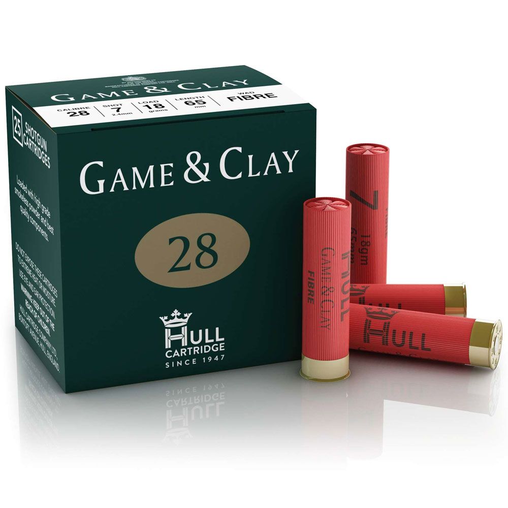 Hull Cartridge Game & Clay 28G x 250 Shotgun Cartridges Pellpax