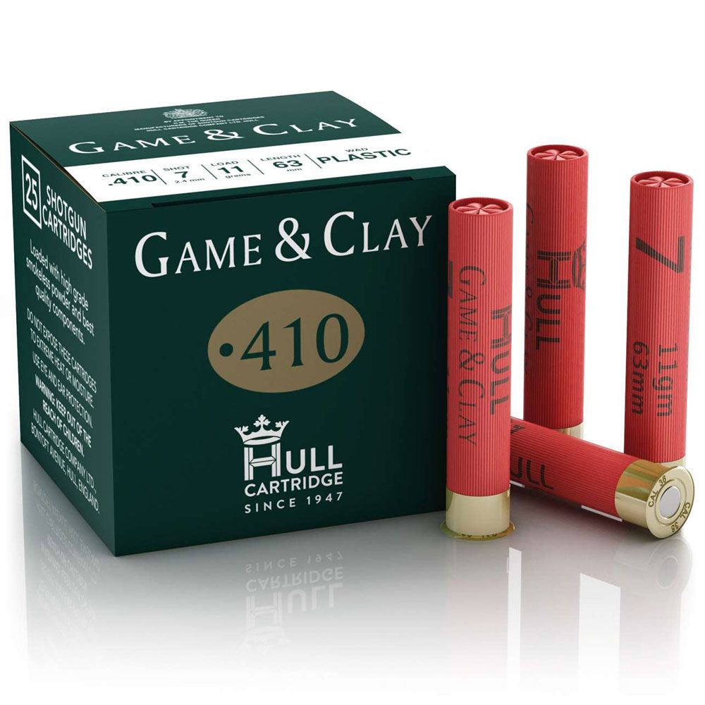 Hull Cartridge Game & Clay 410G x 250 Shotgun Cartridges Pellpax