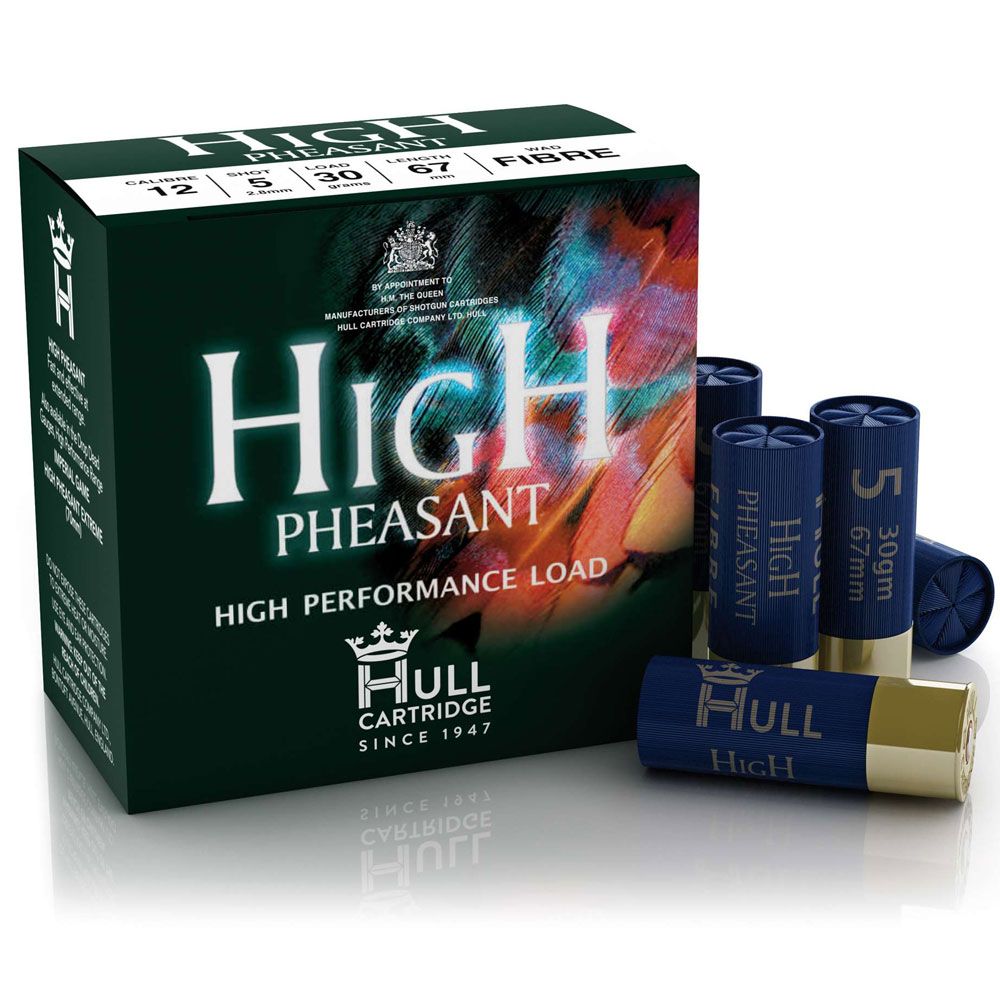 Hull Cartridge High Pheasant Fibre 12G x 250 Shotgun Cartridges