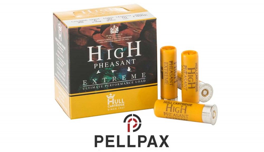 Hull Cartridge High Pheasant Extreme Fibre 20G x 250 Shotgun
