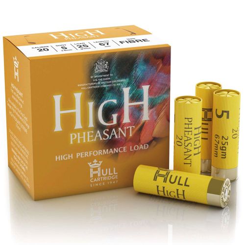 Hull Cartridge High Pheasant Fibre - 20G x 250