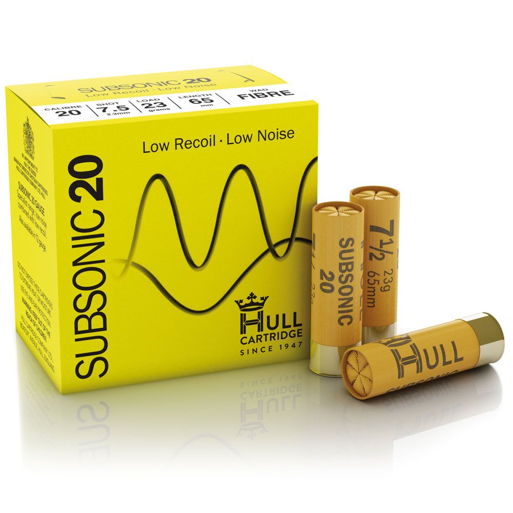 Hull Cartridge Subsonic 20G x 250 Shotgun Cartridges Pellpax