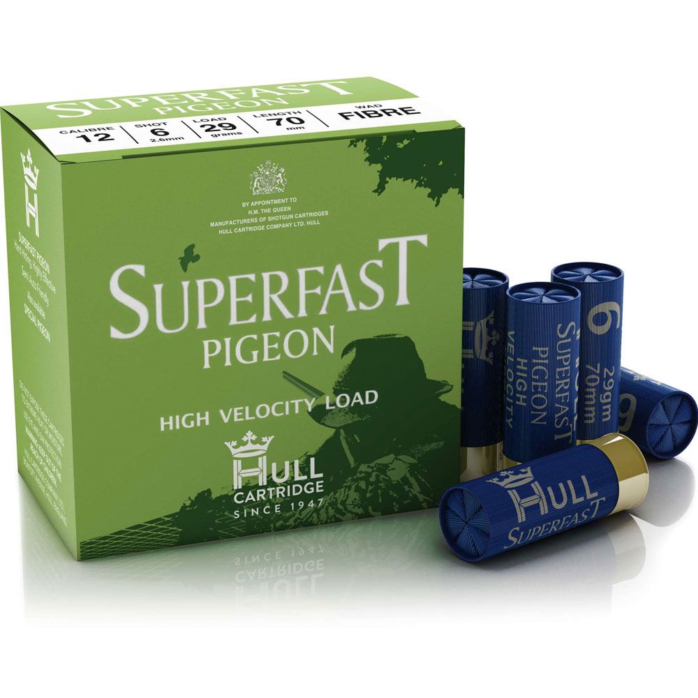 Hull Cartridge Superfast Pigeon 12G x 250 Shotgun Cartridges Pellpax