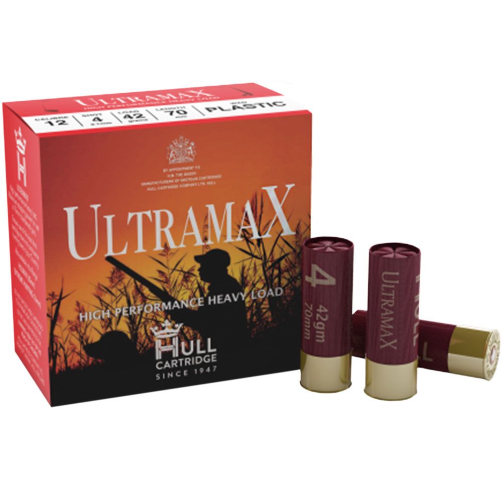 Hull Cartridge Ultramax 12G x 250 Shotgun Cartridges Pellpax