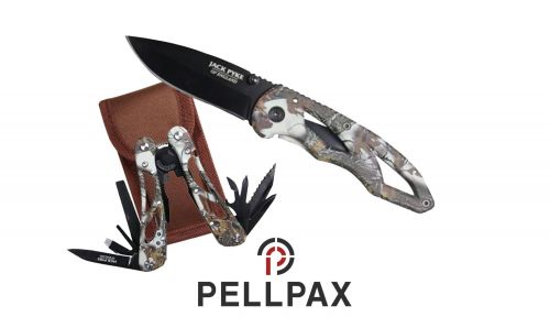 Jack Pyke Camo Multi Tool & Folding Knife Set