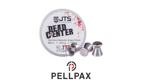 JTS Dead Center Flat Wadcutter Pellets - .177 Pellets x 500