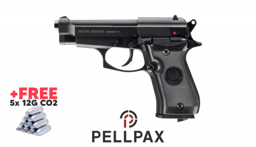 Beretta M84FS Black - 4.5mm BB Air Pistol + Free CO2