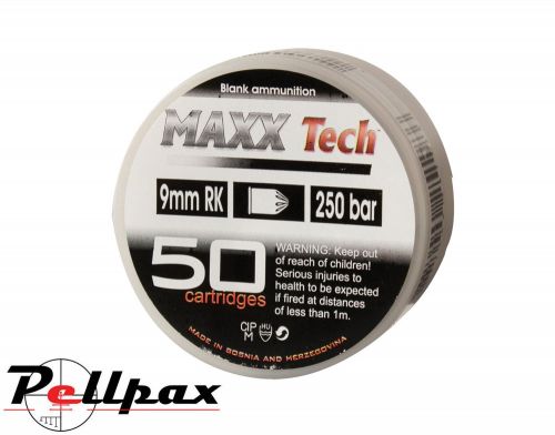 Maxx Tech (.380) 9mm RK Blanks x 50
