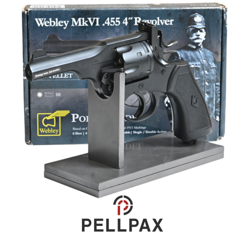 Webley MKIV 4 Inch Black - .177 Pellet Air Pistol - Preowned