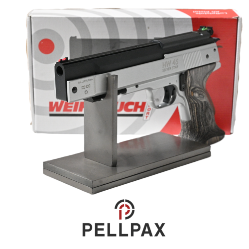 Weihrauch HW45 Silver Star - .22 Pellet Air Pistol - Preowned