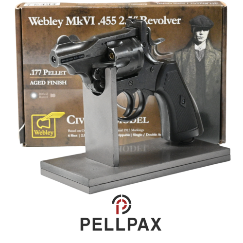 Webley MKVI Revolver - .177 Pellet Air Pistol - Ex Display