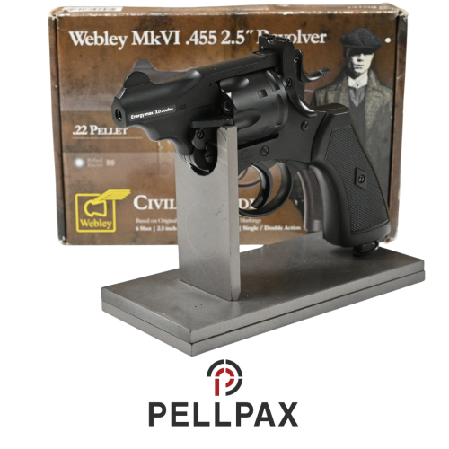 Webley MK VI Black 2.5 Inch - .177 Pellet Air Pistol - Preowned
