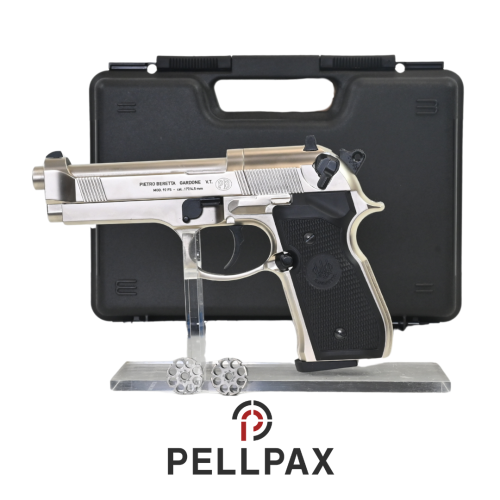Beretta M92FS Nickel - .177 Pellet Air Pistol - Preowned