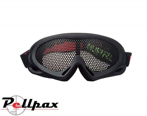 Nuprol NP Pro Airsoft Mesh Eye Protection Goggles: Black / Green / Tan