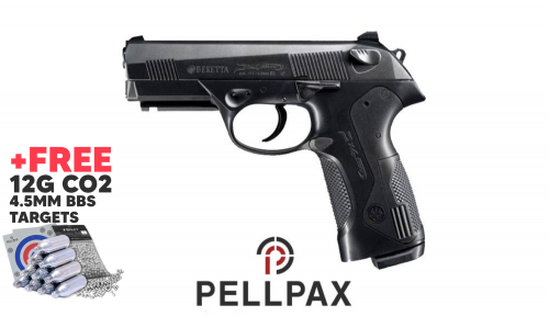 Beretta PX-4 Storm - 4.5mm BB & .177 Pellet CO2 Air Pistol + FREE CO2, Targets & BB's