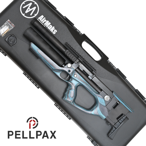 Airmaks Krait Standard Tube Blue Laminate - .22 Air Rifle - Ex Display