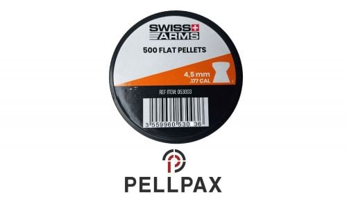 Swiss Arms Flat Head Pellets - .177 x500