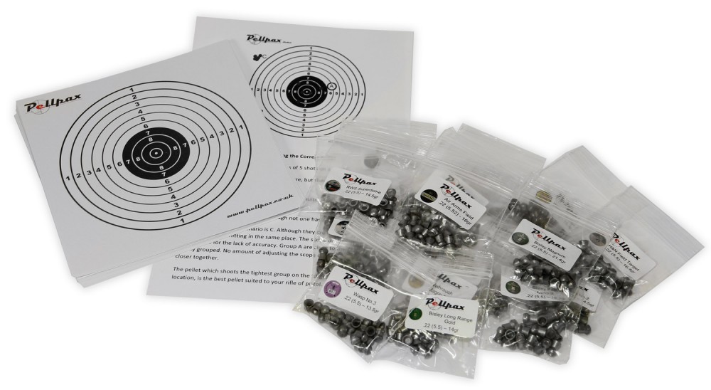 Pellpax Pellet Sample Pack .22 Airgun Pellets Pellpax
